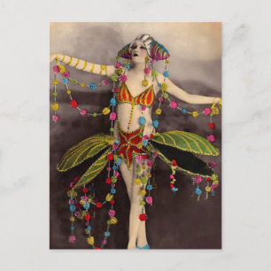 Parisienne Casino Dancer Vykort