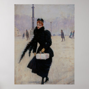 Parisienne Ställe de la Concorde Poster