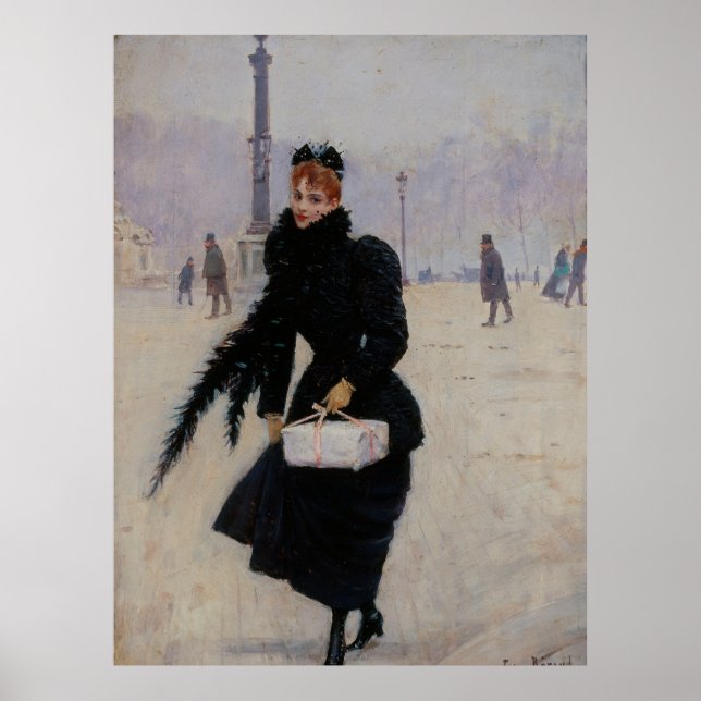Parisienne Ställe de la Concorde Poster (Framsidan)