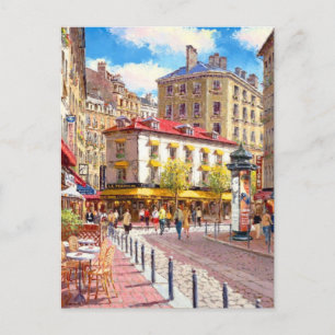 Parisisk-aktiva direktuppsättningar vykort