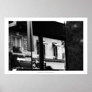 Parisisk Atmosphere Windows och Reflection Poster