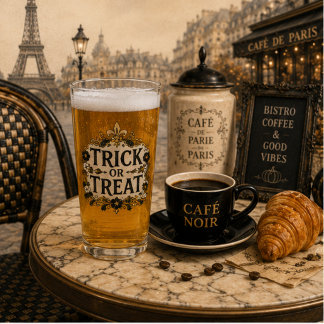 Parisisk Bistro Mosaik Kakel Pint Gotisk Glaskopp