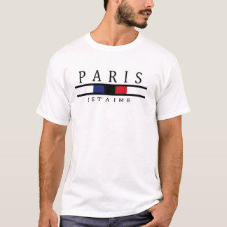 Parisisk Chic - Brev och Rand Manar högst upp T Shirt