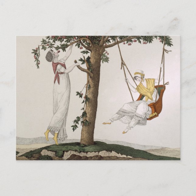 Parisisk Dam vid Montmorency, tallrik 41 från Le L Vykort (Framsida)