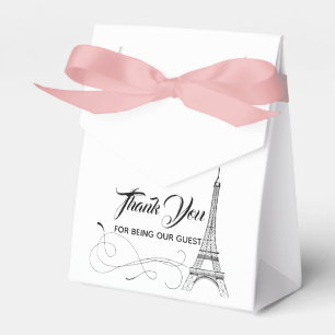 Parisisk doodles-bröllopsruta presentaskar