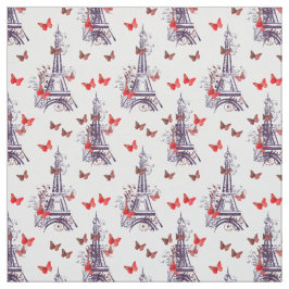 Parisisk Eiffel Torn Lila Chic Tyg