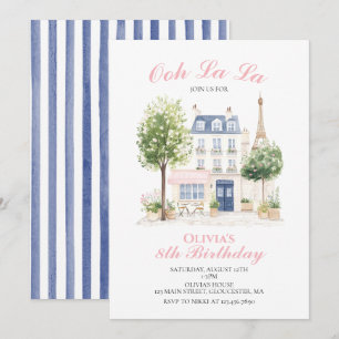 Parisisk kafétea Party Inbjudningar