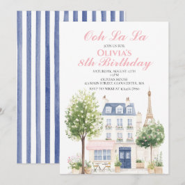 Parisisk kafétea Party Inbjudningar