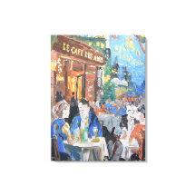 Parisisk kaféterräng expressionist