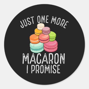 Parisisk makaron Macaron Fläkt Fransk Baked Macar Runt Klistermärke