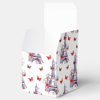 Parisisk romsk Lila Eiffel Torn Butterflies Presentaskar