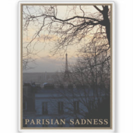 Parisisk sadness klistermärken