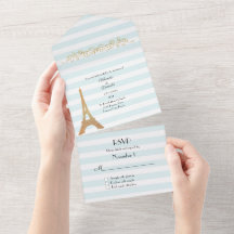Parisisk thérad Stripe Bröllop