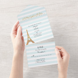Parisisk thérad Stripe Bröllop
