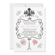 Parisisk ThLED - inbjudan till Bachelorette-partie