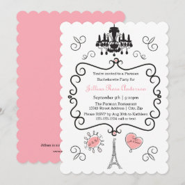 Parisisk ThLED - inbjudan till Bachelorette-partie