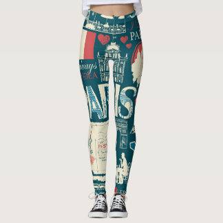 Parisisk Vintage: Fransk Republic Elegance Leggings