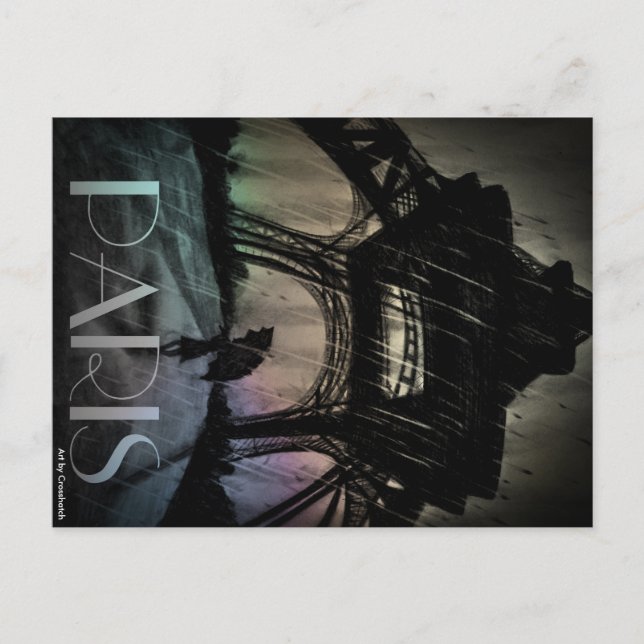 parisisk vykort (Framsida)