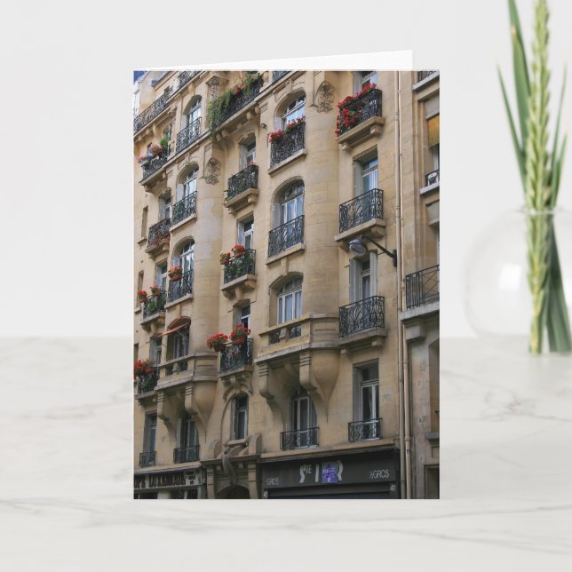 Parisiska balkonger kort (Framsida)