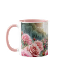 Parisiska Rosen Trädgård Eiffeltornet Rosa