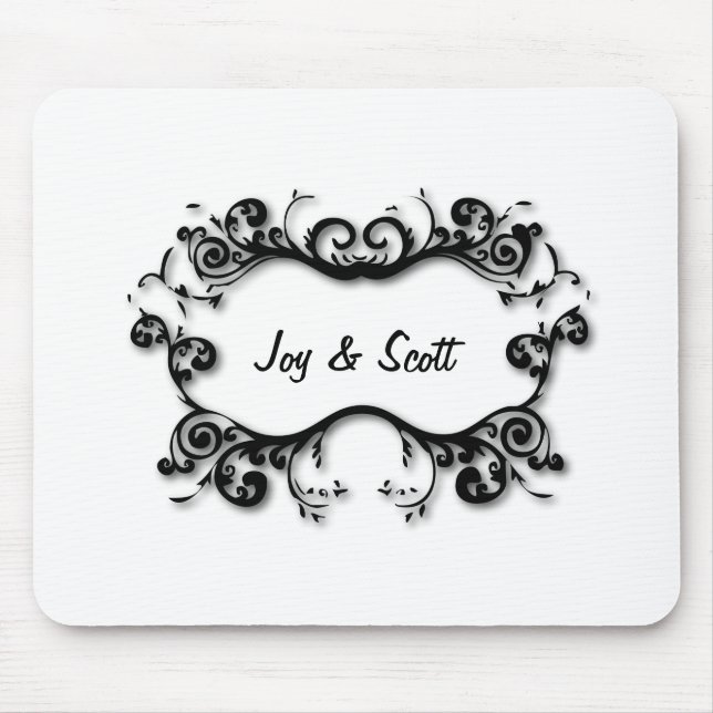 Parisiska Scrollsar din text Musmatta (Framsidan)