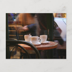 Parisiskt Atmosphere Coffee Guest eller Ghost Post Vykort
