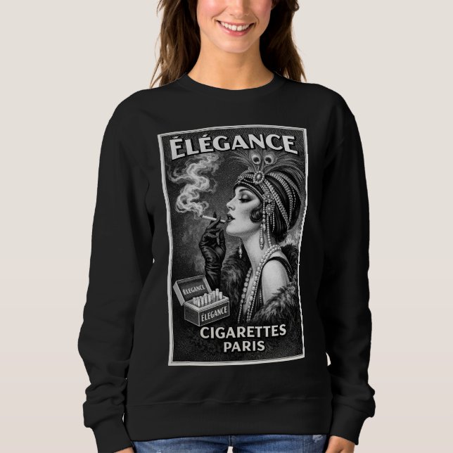 Parisiskt Chic. Glamourens Gyldene Ålder. Gravyr  T Shirt (Framsida)