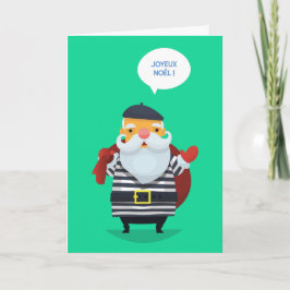 Parisiskt Chic Jultomte Kort