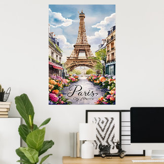Parisiskt drömspel med Eiffel Torn Poster