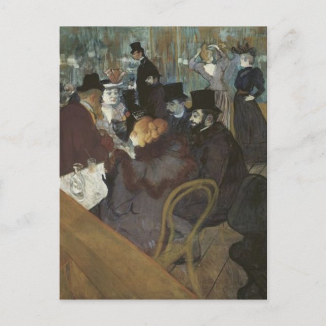 Parisiskt kafé vykort (Framsida)