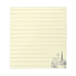 Parisiskt kaféblock anteckningsblock