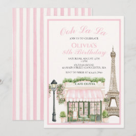 Parisiskt kafécentrum inbjudningar