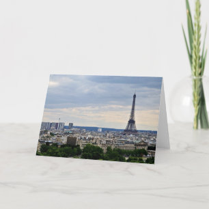 Parisiskt vyhälsningskort kort