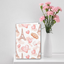 Pariskärlek på Alla hjärtans dag Kort