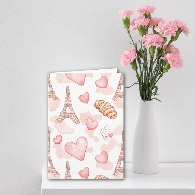 Pariskärlek på Alla hjärtans dag Kort (Skapare uppladdad)