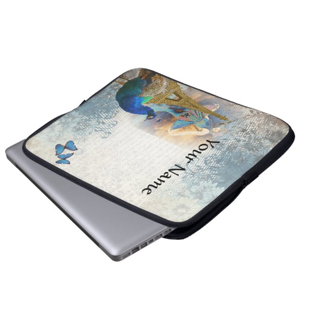 Pariskollage Laptop Sleeve (Framre botten)