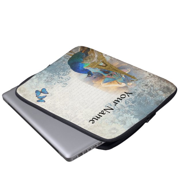 Pariskollage Laptop Sleeve (Framre botten)