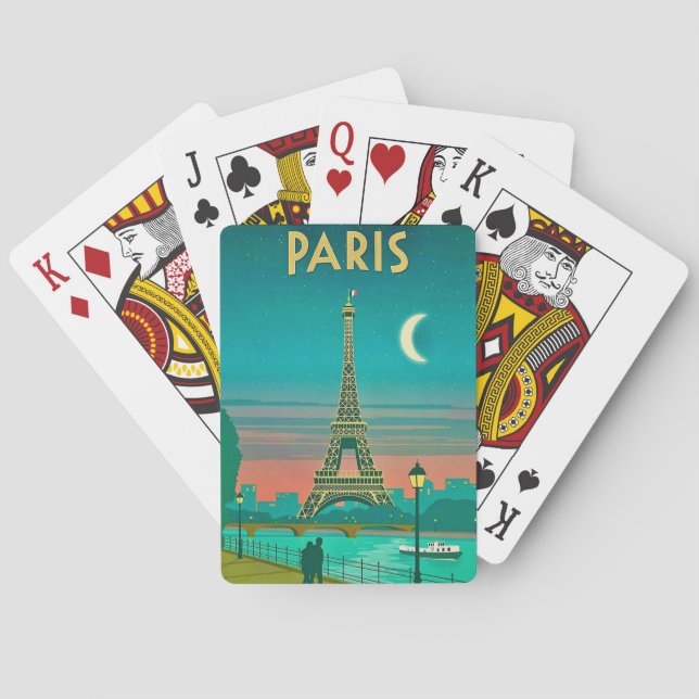 Pariskort Vintage resor Casinokort (Baksidan)