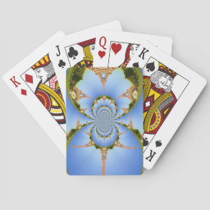 Parismagin: Geometric Eiffel Torn Design Kortlek