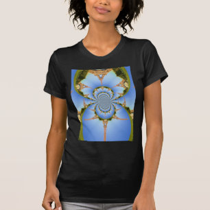 Parismagin: Geometric Eiffel Torn Design T Shirt