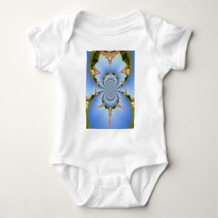 Parismagin: Geometric Eiffel Torn Design Tee Shirt