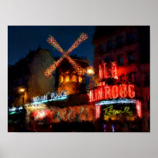 Parismålning Poster