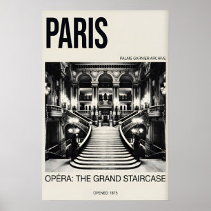 Parisoperans tryck - Palais Garnier Stora trappa