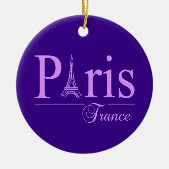 Parisornament, Frankrike, anpassa Julgransprydnad Keramik (Framsidan)
