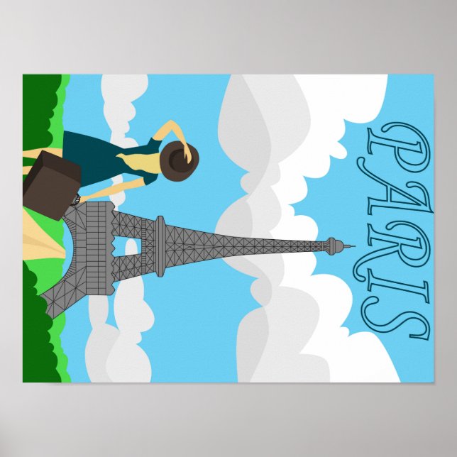 Parisretroreflexdesign stil poster (Framsidan)