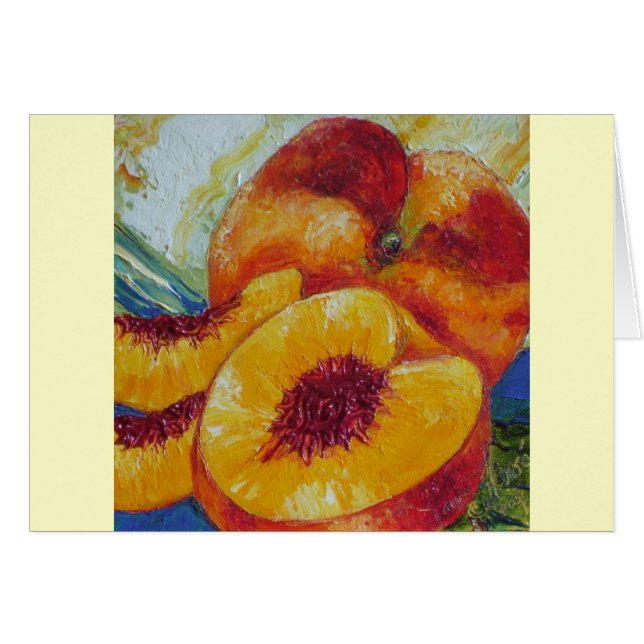 Pariss persika hälsningskort (Framsidan Horizontal)