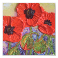 Pariss rödpoppies Fine Art Poster