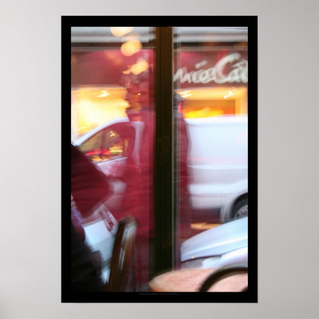 Paristisk atmosfär i rörelse Poster (Framsidan)