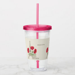 Paristisk Frankrike-namnstumlare Take Away Mugg