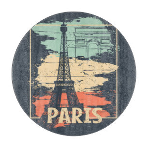 Paristypografi: abstrakt Eiffel poster.